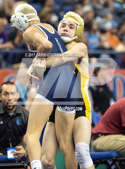 Thumbnail 1 in NCHSAA 3A Wrestling Championships photogallery.