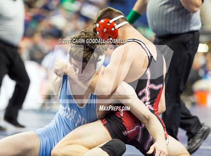 Thumbnail 1 in NCHSAA 3A Wrestling Championships photogallery.