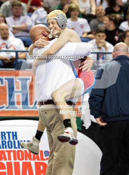Thumbnail 3 in NCHSAA 3A Wrestling Championships photogallery.