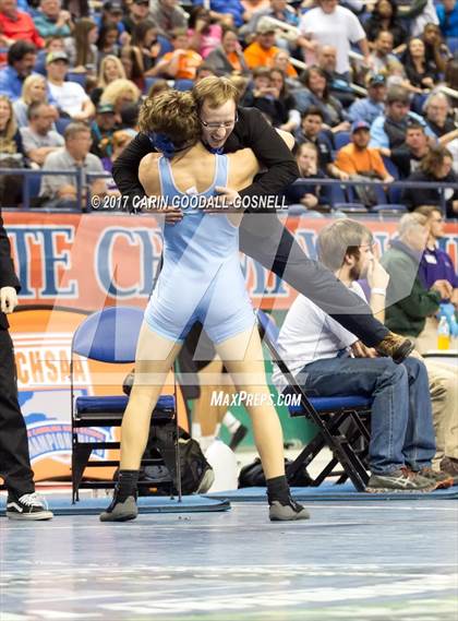 Thumbnail 2 in NCHSAA 3A Wrestling Championships photogallery.