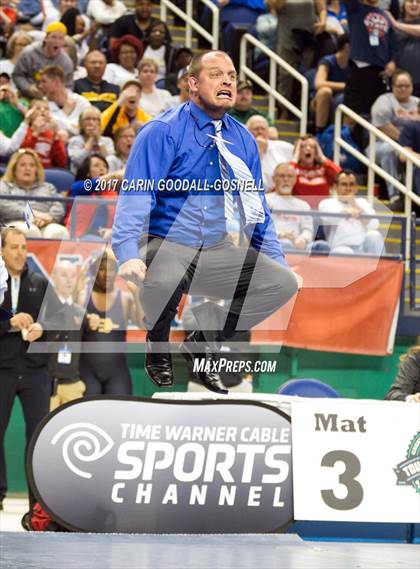 Thumbnail 3 in NCHSAA 3A Wrestling Championships photogallery.