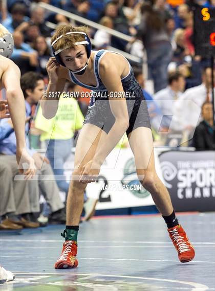 Thumbnail 1 in NCHSAA 3A Wrestling Championships photogallery.