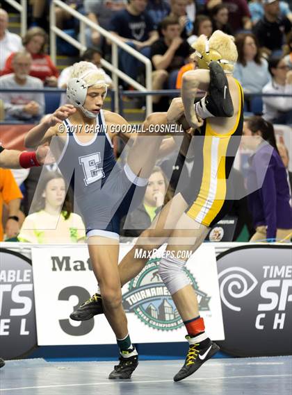 Thumbnail 1 in NCHSAA 3A Wrestling Championships photogallery.