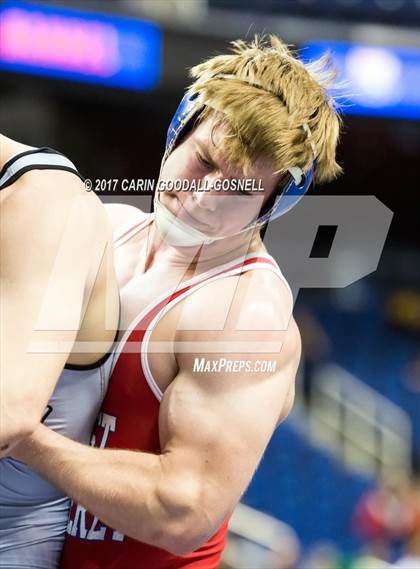 Thumbnail 1 in NCHSAA 3A Wrestling Championships photogallery.