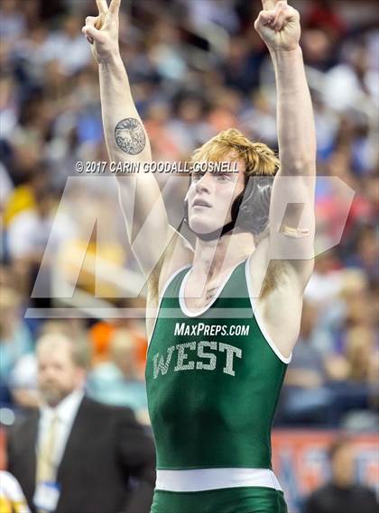 Thumbnail 1 in NCHSAA 3A Wrestling Championships photogallery.