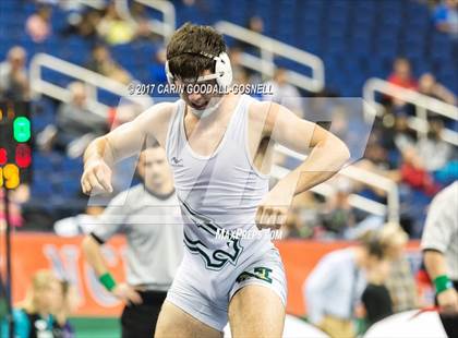 Thumbnail 3 in NCHSAA 3A Wrestling Championships photogallery.
