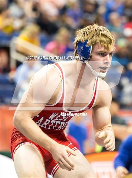 Thumbnail 1 in NCHSAA 3A Wrestling Championships photogallery.