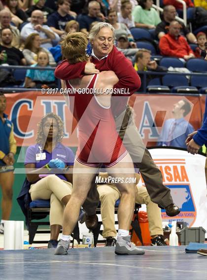 Thumbnail 3 in NCHSAA 3A Wrestling Championships photogallery.