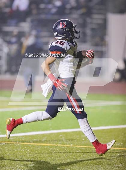 Thumbnail 2 in San Joaquin Memorial @ Tulare Union (CIF 2-A NorCal Championship) photogallery.