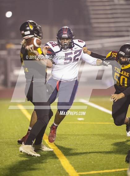 Thumbnail 2 in San Joaquin Memorial @ Tulare Union (CIF 2-A NorCal Championship) photogallery.