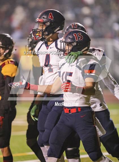 Thumbnail 3 in San Joaquin Memorial @ Tulare Union (CIF 2-A NorCal Championship) photogallery.