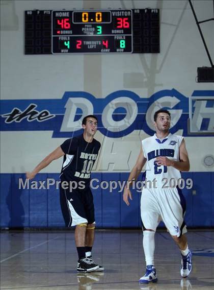 Thumbnail 1 in Notre Dame vs. Burbank (Burbank Tip-Off Classic) photogallery.