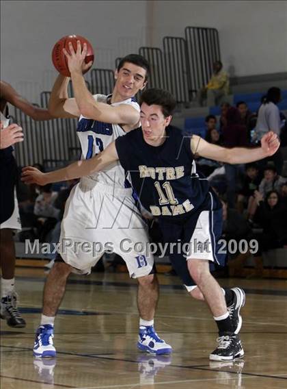 Thumbnail 1 in Notre Dame vs. Burbank (Burbank Tip-Off Classic) photogallery.