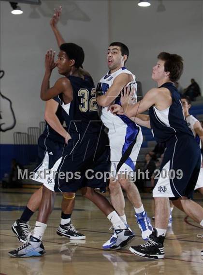 Thumbnail 2 in Notre Dame vs. Burbank (Burbank Tip-Off Classic) photogallery.