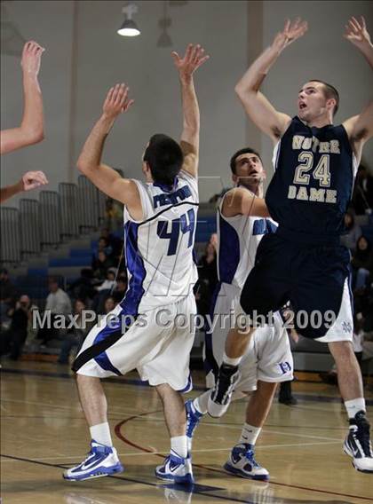 Thumbnail 1 in Notre Dame vs. Burbank (Burbank Tip-Off Classic) photogallery.