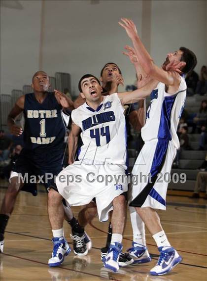 Thumbnail 1 in Notre Dame vs. Burbank (Burbank Tip-Off Classic) photogallery.