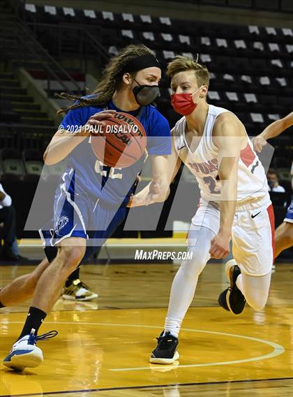 Thumbnail 2 in Belleview Christian vs. De Beque (CHSAA 1A State Final) photogallery.