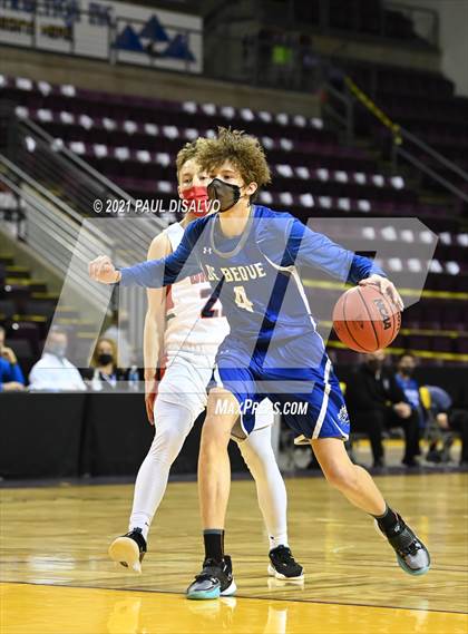 Thumbnail 1 in Belleview Christian vs. De Beque (CHSAA 1A State Final) photogallery.