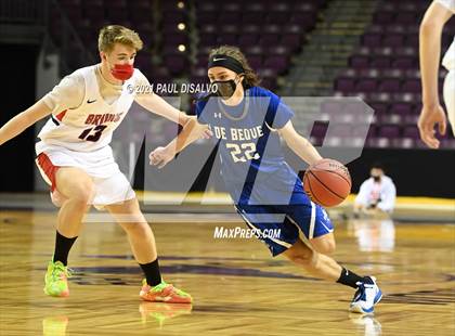 Thumbnail 2 in Belleview Christian vs. De Beque (CHSAA 1A State Final) photogallery.