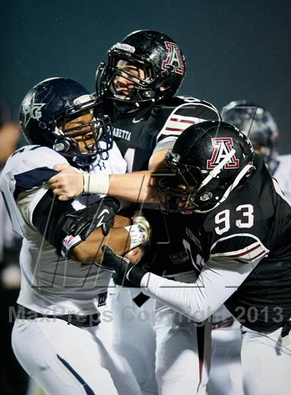 Thumbnail 2 in South Gwinnett @ Alpharetta (GHSA 6A Round 1 Playoff) photogallery.