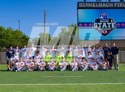Thumbnail 2 in Leander Glenn vs. Frisco Wakeland (UIL 5A Soccer Semifinal) photogallery.