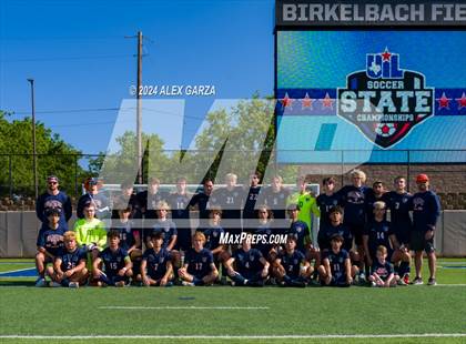 Thumbnail 1 in Leander Glenn vs. Frisco Wakeland (UIL 5A Soccer Semifinal) photogallery.