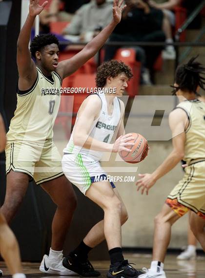 Thumbnail 2 in V.R. Eaton vs. Plano East (UIL Basketball 6A Regional Semifinal) photogallery.