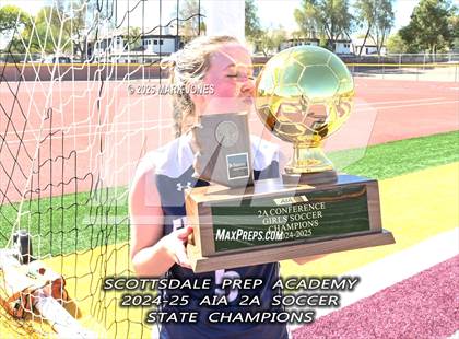 Thumbnail 3 in Scottsdale Christian Academy vs. Scottsdale Preparatory Academy (AIA 2A Final - Awards) photogallery.