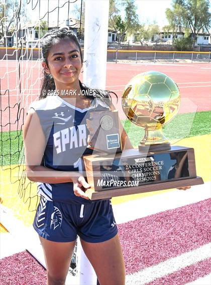 Thumbnail 2 in Scottsdale Christian Academy vs. Scottsdale Preparatory Academy (AIA 2A Final - Awards) photogallery.