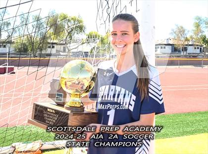 Thumbnail 2 in Scottsdale Christian Academy vs. Scottsdale Preparatory Academy (AIA 2A Final - Awards) photogallery.