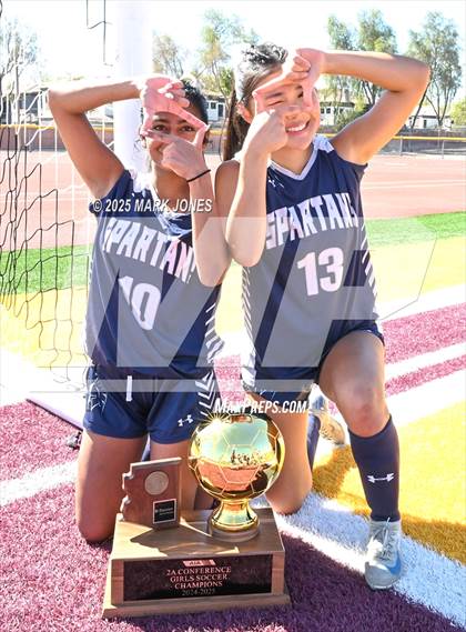 Thumbnail 2 in Scottsdale Christian Academy vs. Scottsdale Preparatory Academy (AIA 2A Final - Awards) photogallery.