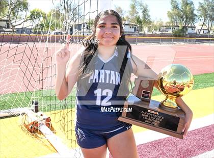Thumbnail 2 in Scottsdale Christian Academy vs. Scottsdale Preparatory Academy (AIA 2A Final - Awards) photogallery.