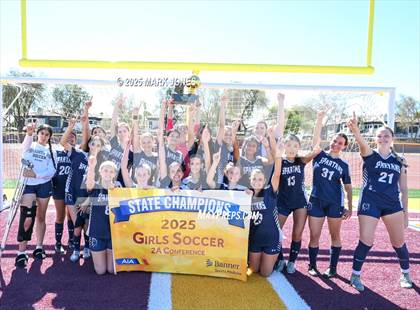 Thumbnail 3 in Scottsdale Christian Academy vs. Scottsdale Preparatory Academy (AIA 2A Final - Awards) photogallery.