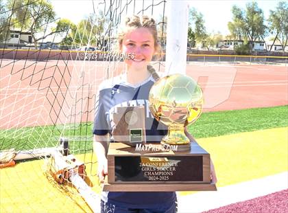 Thumbnail 2 in Scottsdale Christian Academy vs. Scottsdale Preparatory Academy (AIA 2A Final - Awards) photogallery.