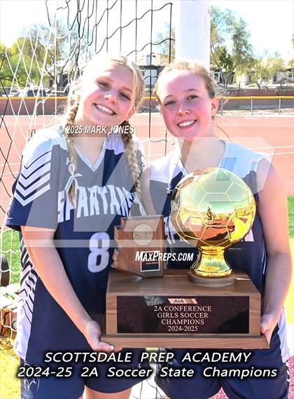 Thumbnail 3 in Scottsdale Christian Academy vs. Scottsdale Preparatory Academy (AIA 2A Final - Awards) photogallery.