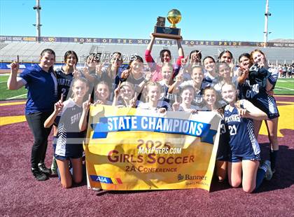Thumbnail 2 in Scottsdale Christian Academy vs. Scottsdale Preparatory Academy (AIA 2A Final - Awards) photogallery.