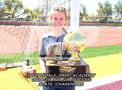 Thumbnail 3 in Scottsdale Christian Academy vs. Scottsdale Preparatory Academy (AIA 2A Final - Awards) photogallery.
