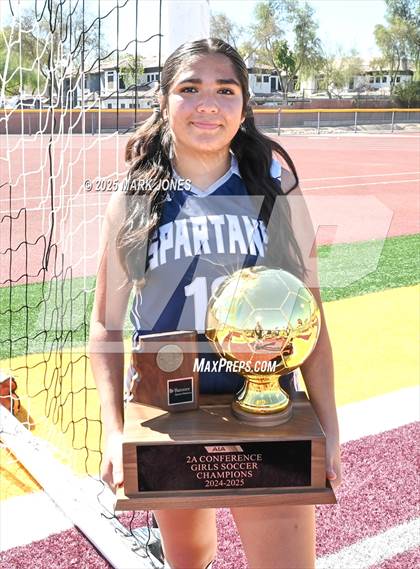Thumbnail 3 in Scottsdale Christian Academy vs. Scottsdale Preparatory Academy (AIA 2A Final - Awards) photogallery.