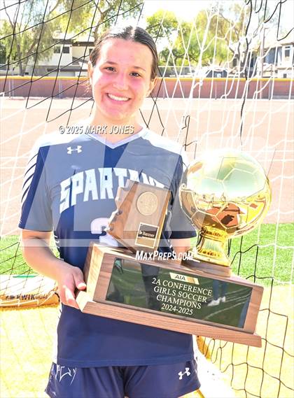 Thumbnail 3 in Scottsdale Christian Academy vs. Scottsdale Preparatory Academy (AIA 2A Final - Awards) photogallery.