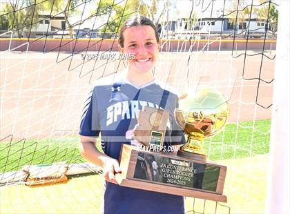 Thumbnail 2 in Scottsdale Christian Academy vs. Scottsdale Preparatory Academy (AIA 2A Final - Awards) photogallery.