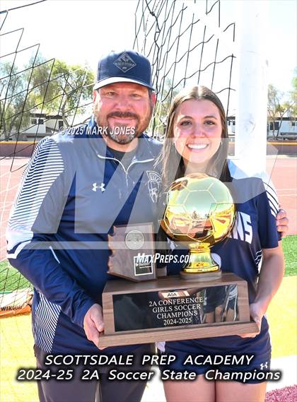Thumbnail 3 in Scottsdale Christian Academy vs. Scottsdale Preparatory Academy (AIA 2A Final - Awards) photogallery.