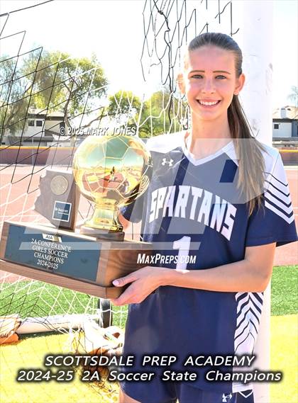 Thumbnail 3 in Scottsdale Christian Academy vs. Scottsdale Preparatory Academy (AIA 2A Final - Awards) photogallery.