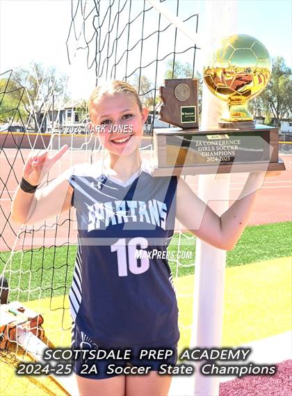 Thumbnail 3 in Scottsdale Christian Academy vs. Scottsdale Preparatory Academy (AIA 2A Final - Awards) photogallery.