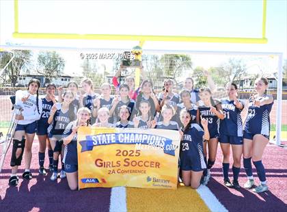 Thumbnail 2 in Scottsdale Christian Academy vs. Scottsdale Preparatory Academy (AIA 2A Final - Awards) photogallery.