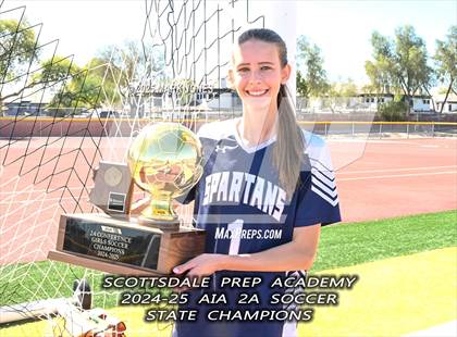 Thumbnail 3 in Scottsdale Christian Academy vs. Scottsdale Preparatory Academy (AIA 2A Final - Awards) photogallery.