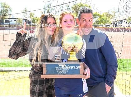 Thumbnail 3 in Scottsdale Christian Academy vs. Scottsdale Preparatory Academy (AIA 2A Final - Awards) photogallery.