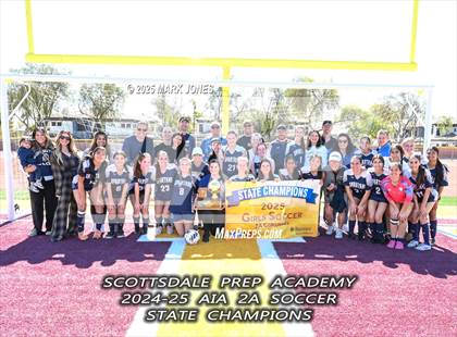 Thumbnail 3 in Scottsdale Christian Academy vs. Scottsdale Preparatory Academy (AIA 2A Final - Awards) photogallery.