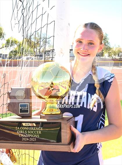 Thumbnail 3 in Scottsdale Christian Academy vs. Scottsdale Preparatory Academy (AIA 2A Final - Awards) photogallery.