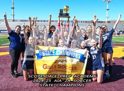 Thumbnail 2 in Scottsdale Christian Academy vs. Scottsdale Preparatory Academy (AIA 2A Final - Awards) photogallery.
