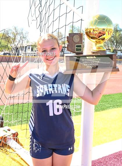 Thumbnail 2 in Scottsdale Christian Academy vs. Scottsdale Preparatory Academy (AIA 2A Final - Awards) photogallery.